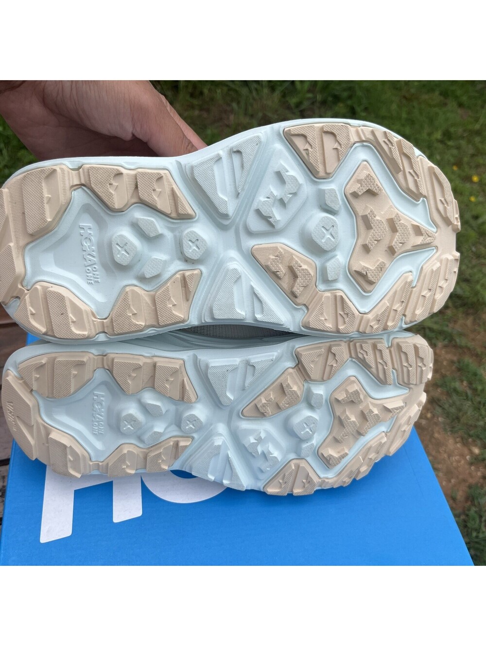 HOKA Women's Hopara 2 Hiking Sandals Size 8 B - Alabaster/Snow Melt $140 MSRP - Picture 8 of 8